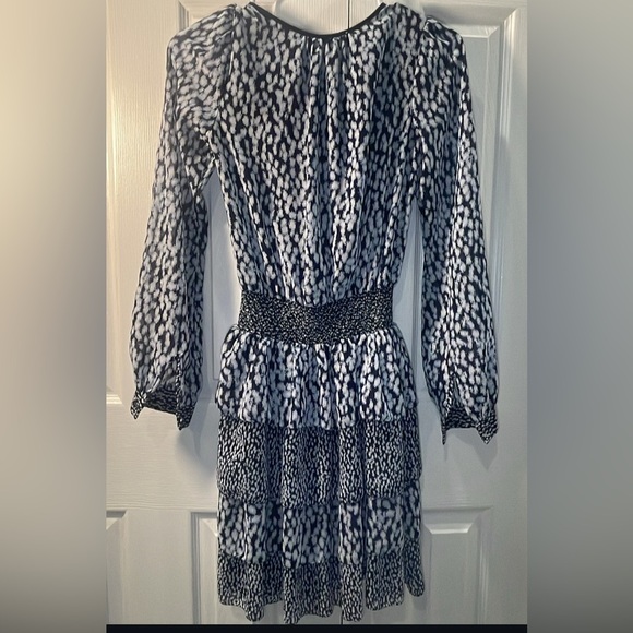 Michael Kors Black and White Bishop Sleeve Sundress - Picture 7 of 13